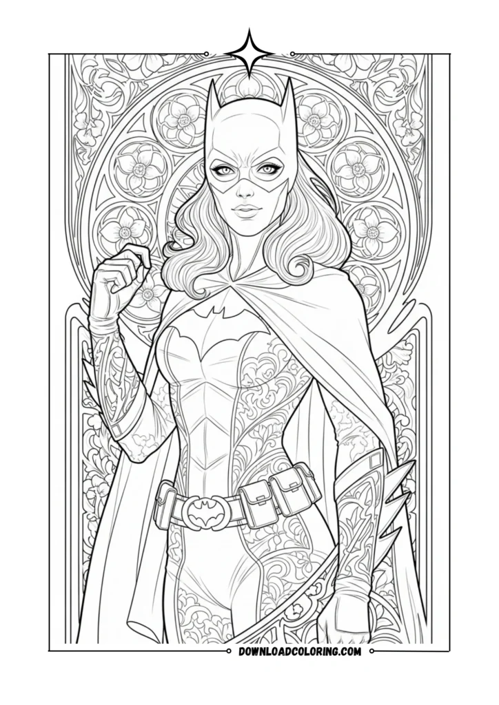 Art Nouveau Batgirl