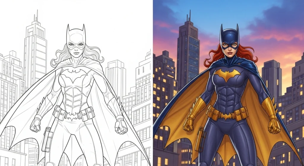 Batgirl Coloring Pages