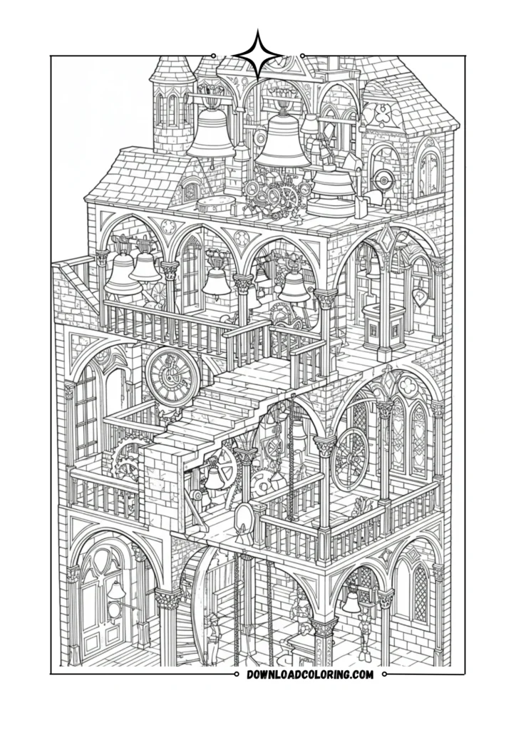 Gothic Clock Tower Mechanism