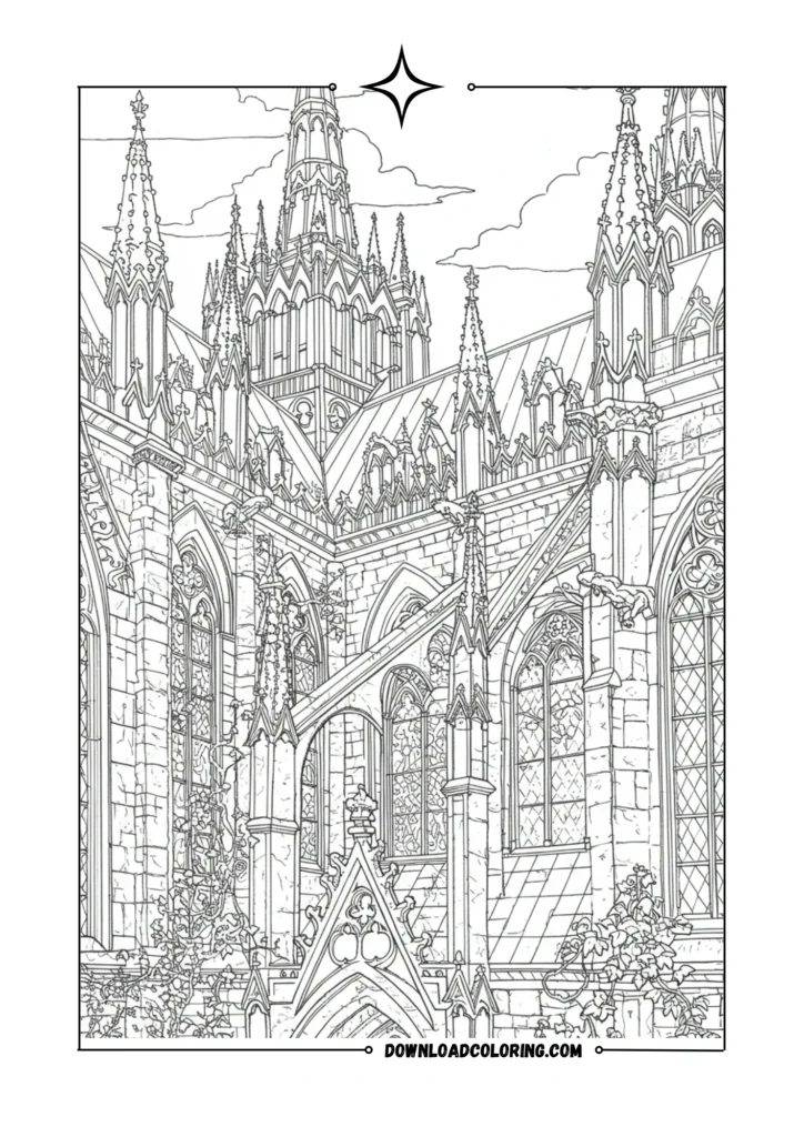 Gothic Flying Buttresses and Spires