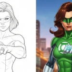 dc superhero girls coloring pages