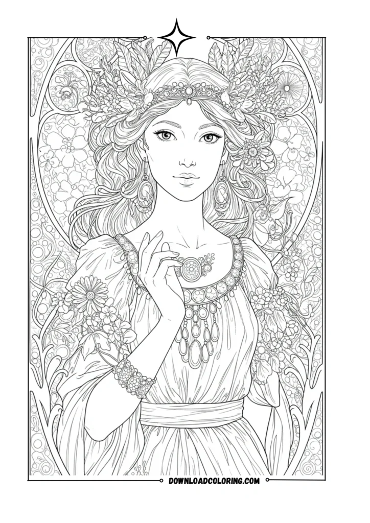 Art Nouveau Portrait