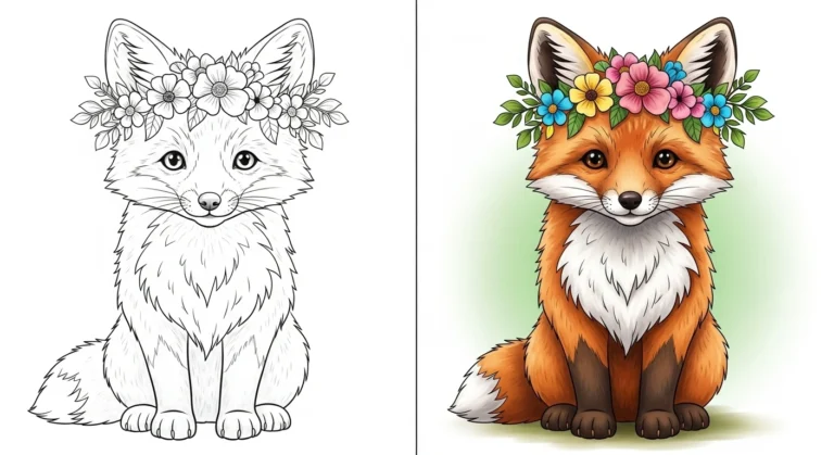 Coloring Sheets Of Cute Animals