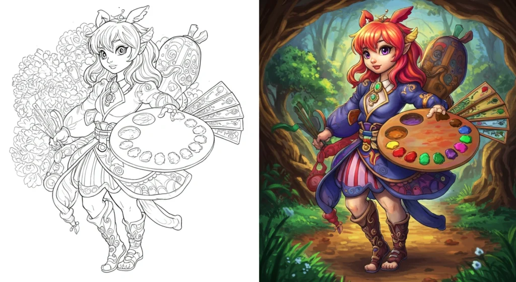 Creativity Coloring Pages