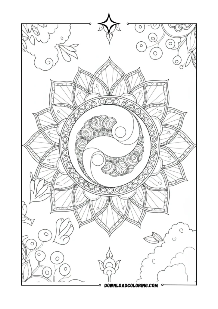 Yin-Yang Balance Mandala