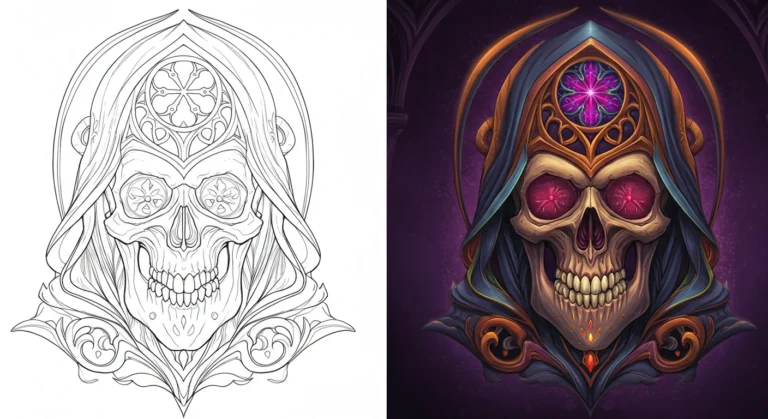 skull coloring pages