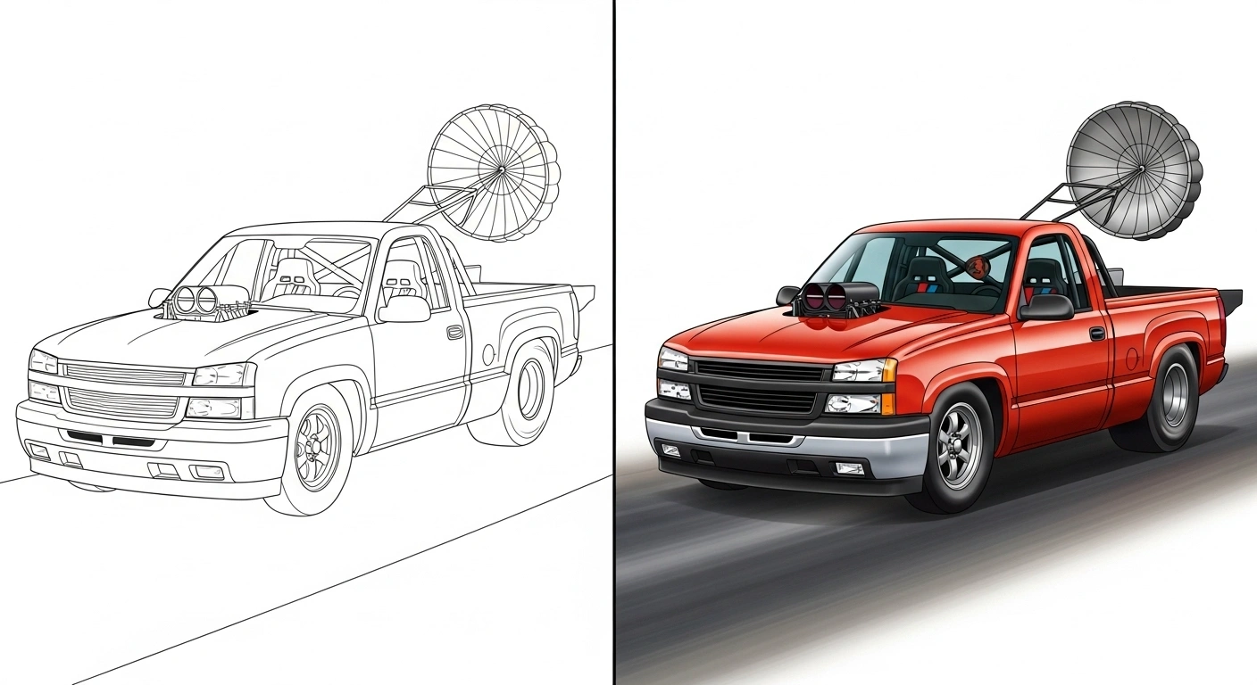 Chevy Truck Coloring Page
