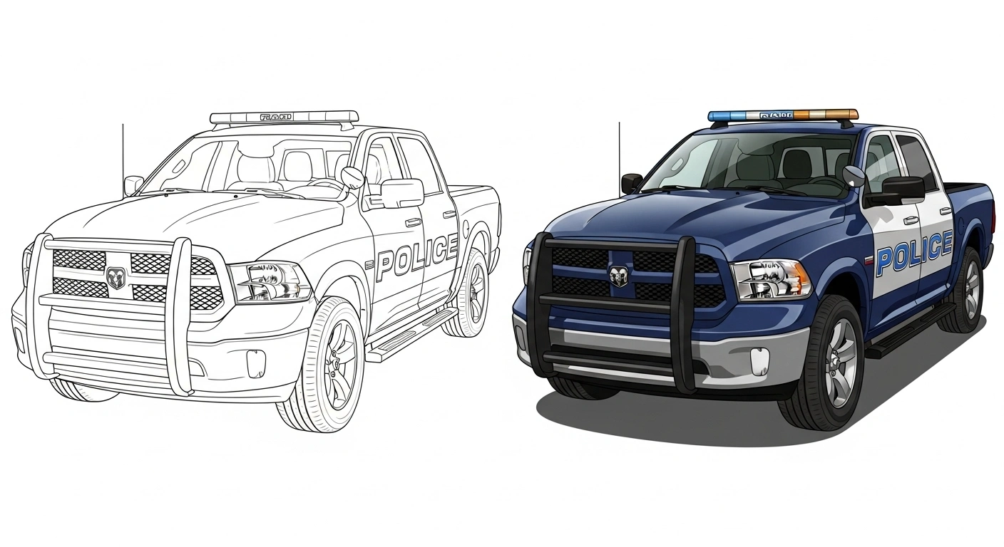Dodge Ram Coloring Sheets
