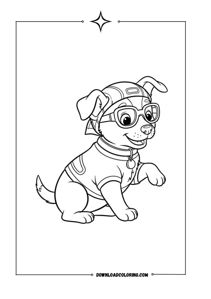 Puppy Learning to Sit