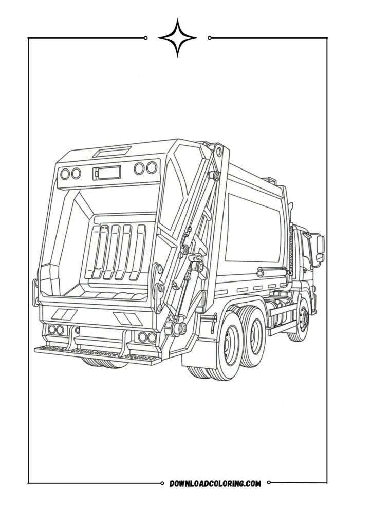 Rear-Loading Garbage Truck