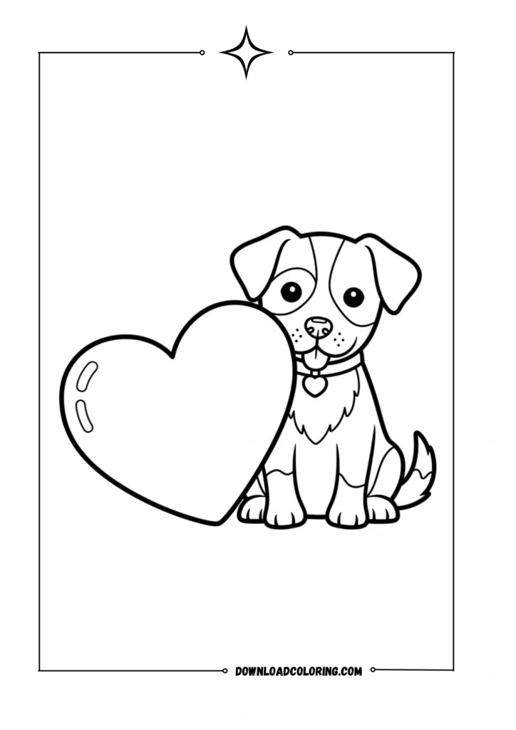 Valentine's Heart Dog